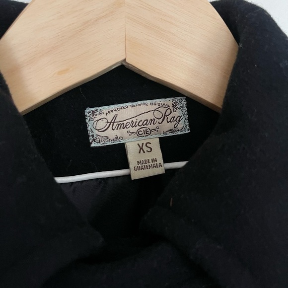 American Rag Wool Military Peacoat Black Size XS Very Thick High Quality - Picture 6 of 10